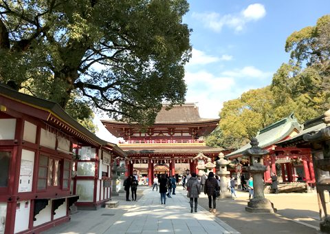 太宰府天満宮への奉納の様子