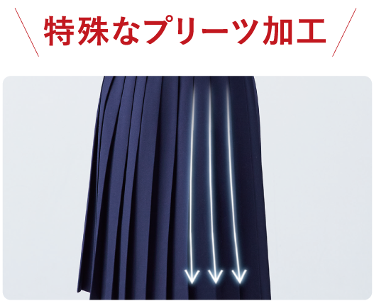 特殊なプリーツ加工