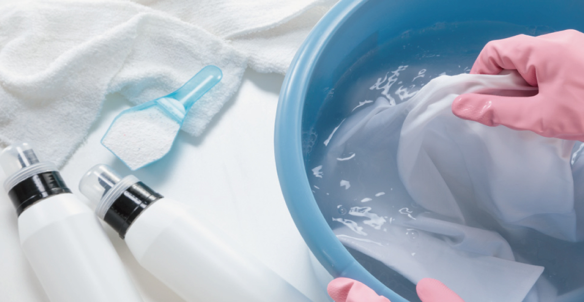 衣類用漂白剤の正しい使い方。